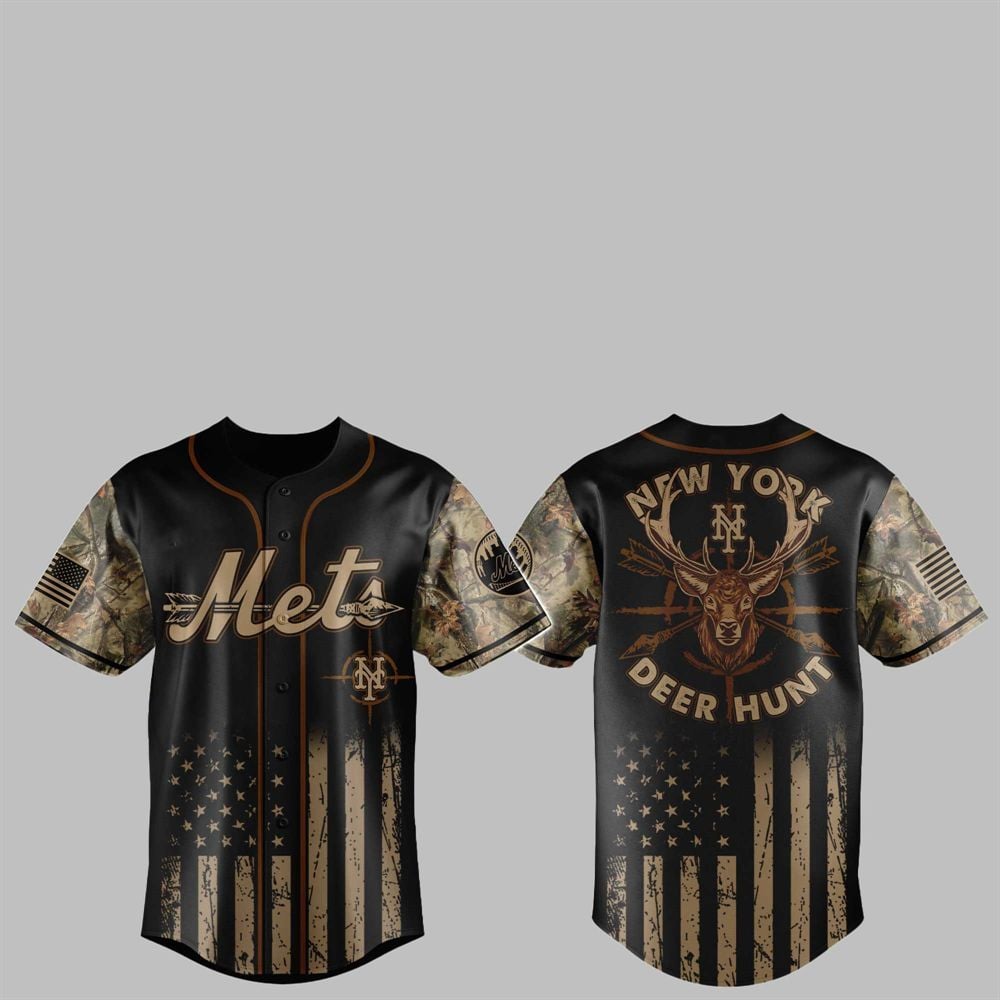 2025 NY Mets Deer Hunting Jersey - Grishko.com T-Shirts, Hoodie, Sweatshirt | WearSparks.com (Image 1)