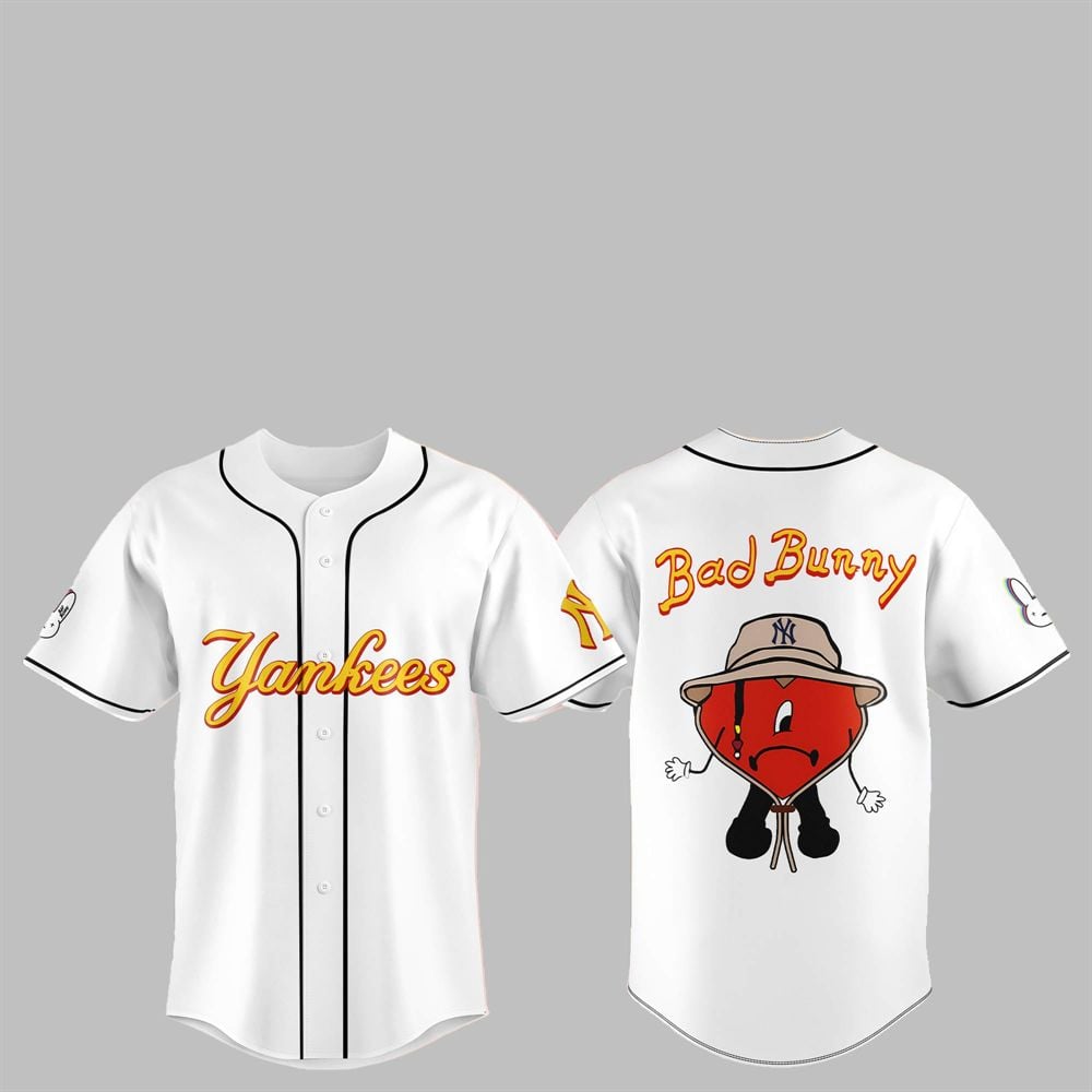 2025 NY Yankees Bad Bunny Jersey - Grishko.com T-Shirts, Hoodie, Sweatshirt | WearSparks.com (Image 1)