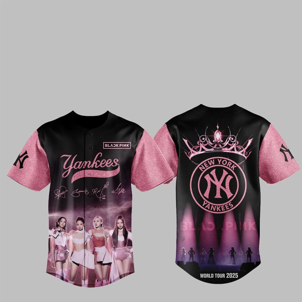 2025 NY Yankees Blackpink 2025 World Tour Jersey - Grishko.com T-Shirts, Hoodie, Sweatshirt | WearSparks.com (Image 1)