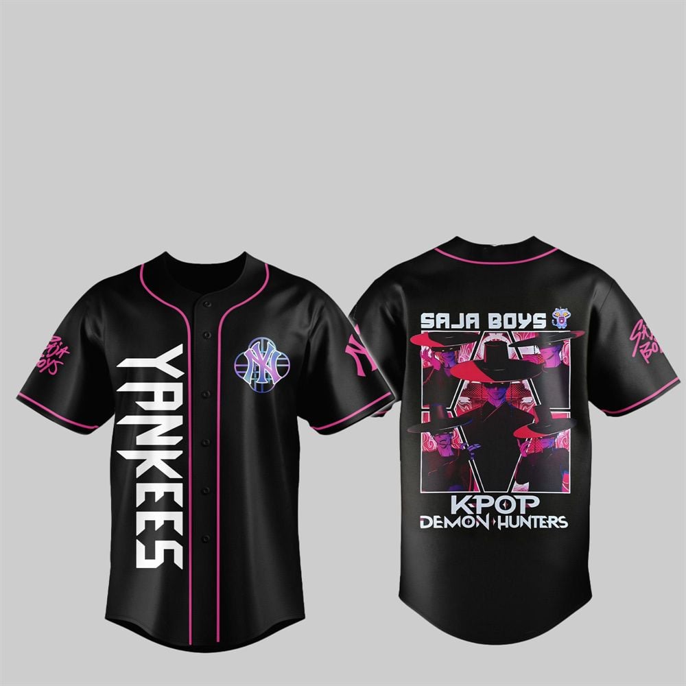 2025 NY Yankees KPop Demon Hunters Saja Boys Jersey - Grishko.com T-Shirts, Hoodie, Sweatshirt | WearSparks.com (Image 1)