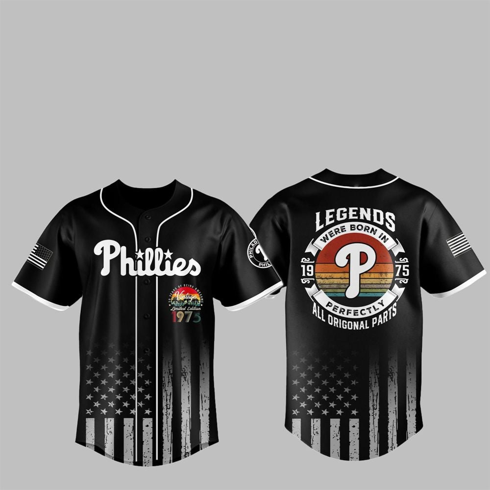 2025 Phillies Legends Were Born 1975 Jersey - Grishko.com T-Shirts, Hoodie, Sweatshirt | WearSparks.com (Image 1)