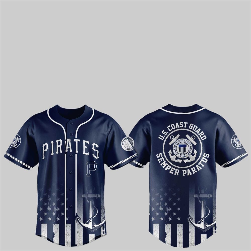 2025 Pirates US Coast Guard Semper Paratus Jersey - Grishko.com T-Shirts, Hoodie, Sweatshirt | WearSparks.com (Image 1)