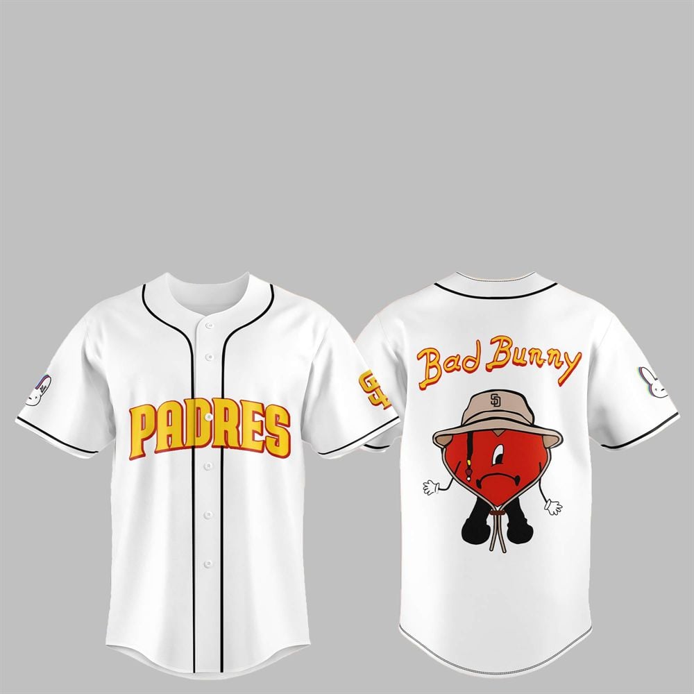 2025 SD Padres Bad Bunny Jersey - Grishko.com T-Shirts, Hoodie, Sweatshirt | WearSparks.com (Image 1)