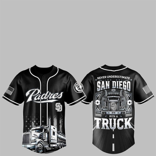 2025 SD Padres Nation Truck Driver Appreciation Week Jersey - Grishko.com T-Shirts, Hoodie, Sweatshirt (Image 1)