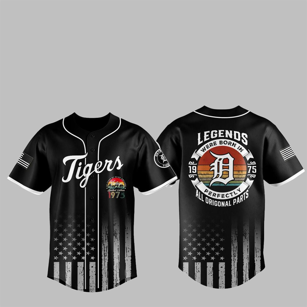 2025 Tigers Legends Were Born 1975 Jersey - Grishko.com T-Shirts, Hoodie, Sweatshirt | WearSparks.com (Image 1)