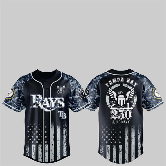 Bay Rays 250th US NAVY Jersey 2025 - Grishko.com T-Shirts, Hoodie, Sweatshirt | WearSparks.com (Image 1)
