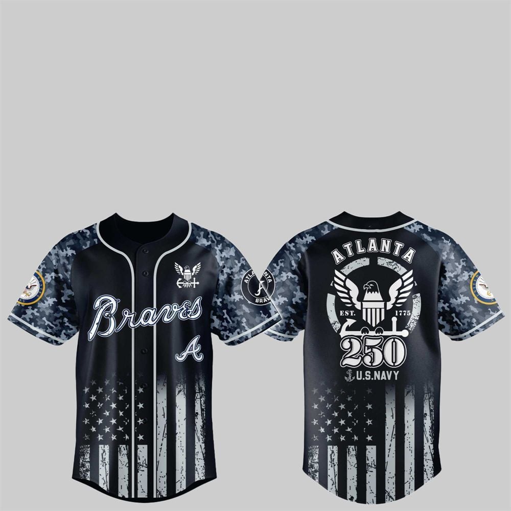 Braves 250th US NAVY Jersey 2025 - Grishko.com T-Shirts, Hoodie, Sweatshirt | WearSparks.com (Image 1)