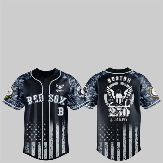 Red Sox 250th US NAVY Jersey 2025 - Grishko.com T-Shirts, Hoodie, Sweatshirt | WearSparks.com (Image 1)