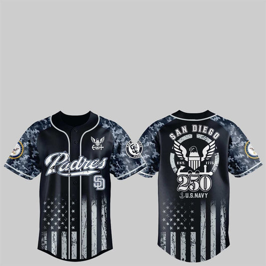 SD Padres 250th US NAVY Jersey 2025 - Grishko.com T-Shirts, Hoodie, Sweatshirt | WearSparks.com (Image 1)