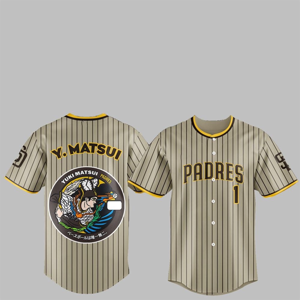 SD Padres Japan Rising Stars Yuki Matsui Jersey 2025 - Grishko.com T-Shirts, Hoodie, Sweatshirt | WearSparks.com (Image 1)
