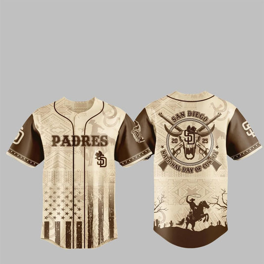 SD Padres National Day of Cowboy 2025 Jersey - Grishko.com T-Shirts, Hoodie, Sweatshirt | WearSparks.com (Image 1)