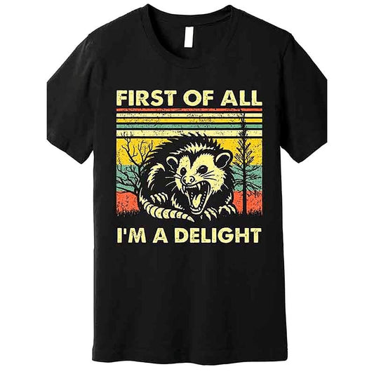 1 pc Delightful Angry Possum Lover T-shirt