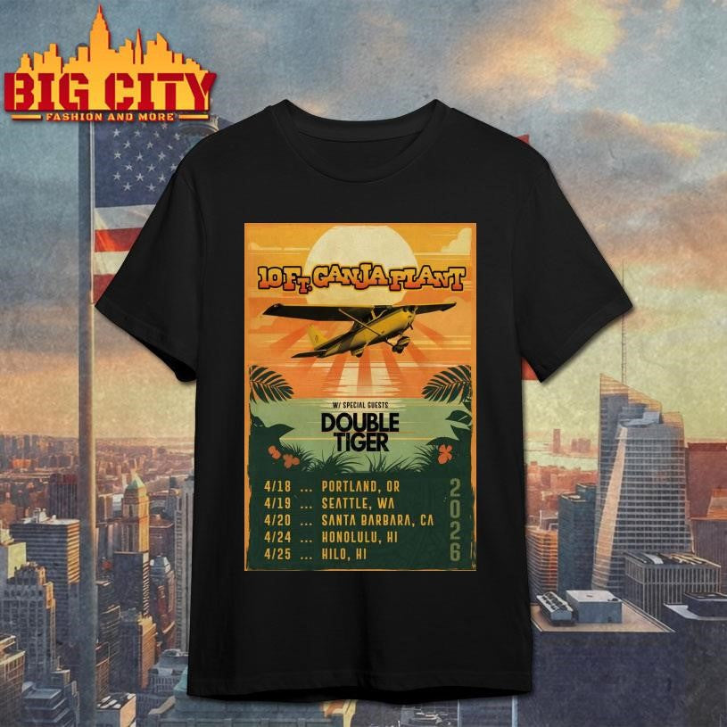 10 Ft Ganja Plant With Double Tiger April 2026 Tour Poster Shirt