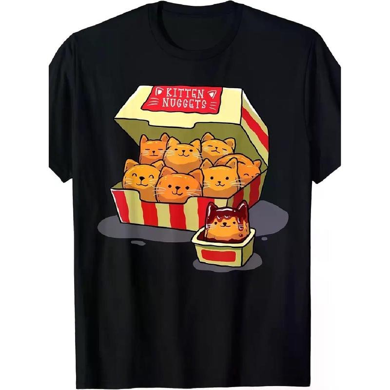 [100% Cotton] [Cat Lover Gift Tee] Cat Lover Gift Food Pun T-Shirt