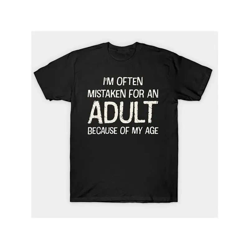 [100% Cotton] 100% Cotton Mens Crew Neck Graphic T-Shirt