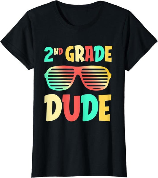[100% Cotton] Back To School 2nd Grade Dude First Day Of School Teachers T-Shirt Hoodie, Sweatshirt | WearSparks.com