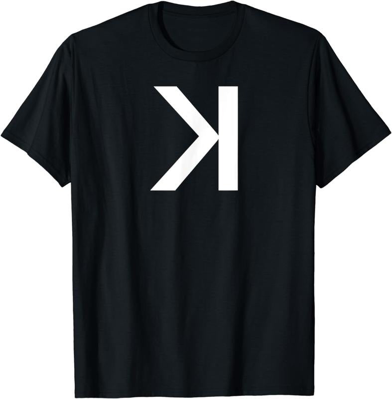 [100% Cotton] Backwards Letter K T-Shirt Hoodie, Sweatshirt | WearSparks.com