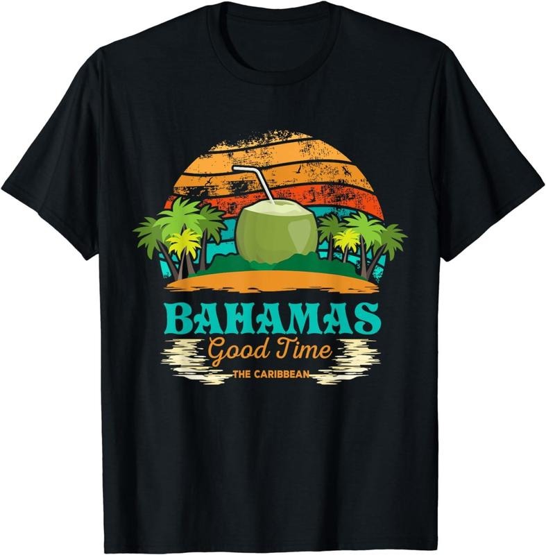 [100% Cotton] Bahama Shirts For Men Souvenir Palm Tee Family Vacation T-Shirt Hoodie, Sweatshirt | WearSparks.com