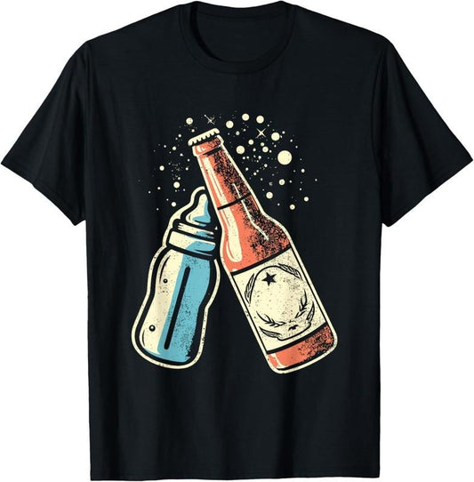 [100% Cotton] Beer Baby Bottle Toast - Cheers First Time Father To Be T-Shirt Hoodie, Sweatshirt | WearSparks.com