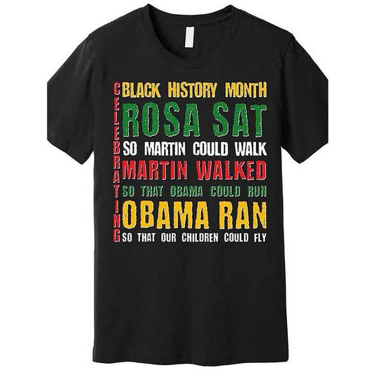 [100% Cotton] Black History Month Celebration T-Shirt, 100% Cotton Crew Neck Tee with Rosa Parks & Barack Obama Quote...