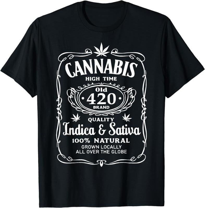[100% Cotton] Cannabis High Time Old 420 Quality Indica & Sativa Weed T-Shirt Hoodie, Sweatshirt | WearSparks.com