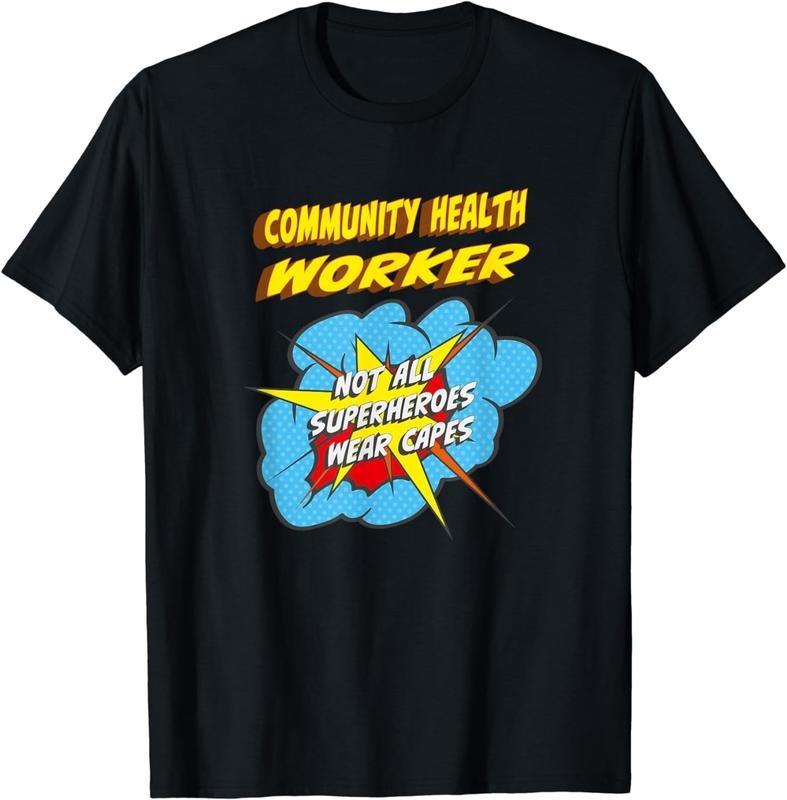 [100% Cotton] Community Health Worker Funny Superhero Job T-Shirt Hoodie, Sweatshirt | WearSparks.com