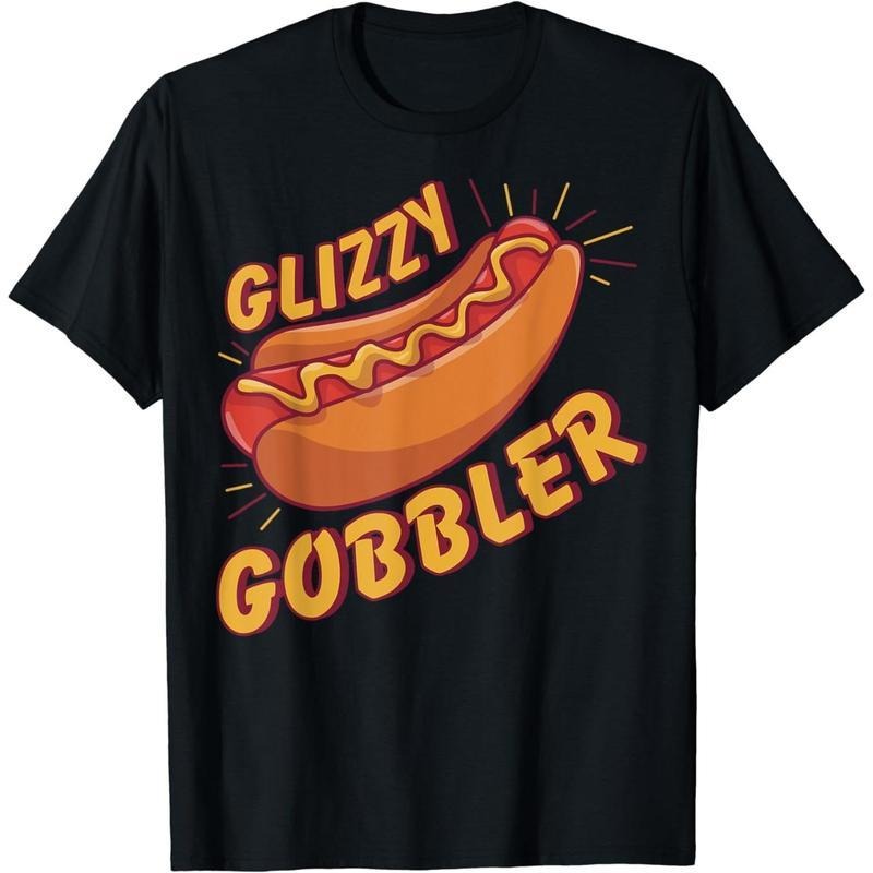 [100% Cotton] Cotton Short Sleeve Glizzy Gobbler T-Shirt for Men Women Hoodie, Sweatshirt | WearSparks.com