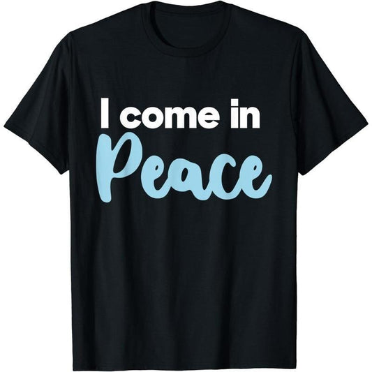 [100% Cotton] Cotton Short Sleeve I Come in Peace Funny and Cute Valentine's Day Couple Party T-Shirt for Men Women...