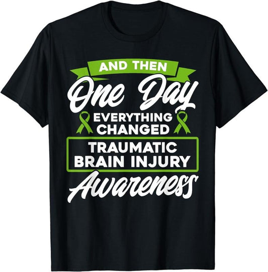 [100% Cotton] Everything Changed Traumatic Brain Injury Awareness T-Shirt Hoodie, Sweatshirt | WearSparks.com