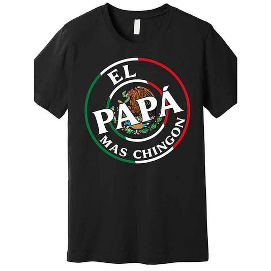 [100% Cotton] Father's Day El Papa Mas Chingon Funny Mexican Dad Premium T-shirt Hoodie, Sweatshirt | WearSparks.com