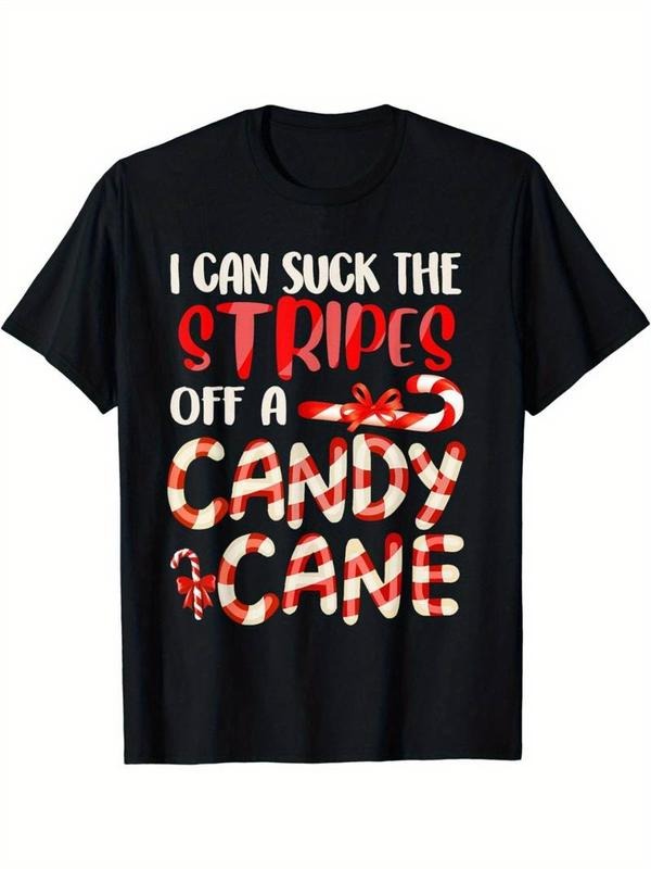 [100% Cotton] Funny Dirty Candy Cane Christmas T-Shirt