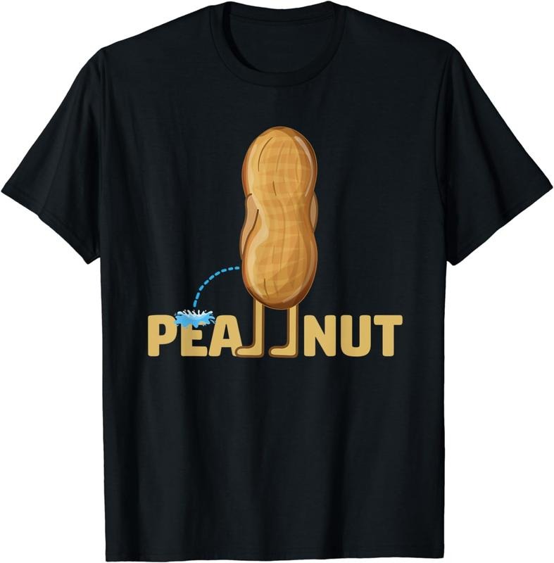 [100% Cotton] Funny Pea-Nuts Adult Tee Peanut Food Pun Lover T-Shirt Hoodie, Sweatshirt | WearSparks.com