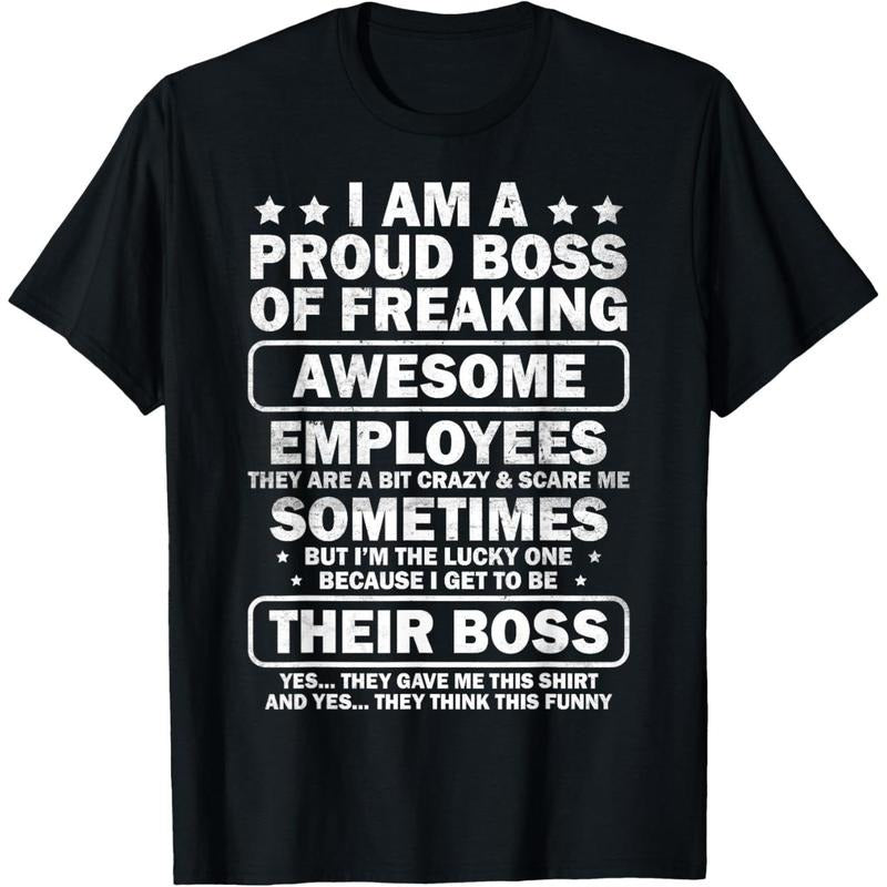 [100% Cotton] Funny Proud Boss Employee Appreciation Office Men Funny Boss T-Shirt Hoodie, Sweatshirt | WearSparks.com