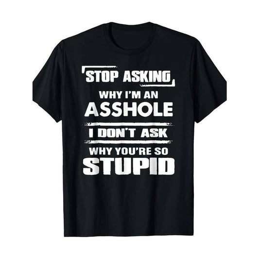 [100% Cotton] Funny Question Deflector T-Shirt - 'No More Explanations' Slogan