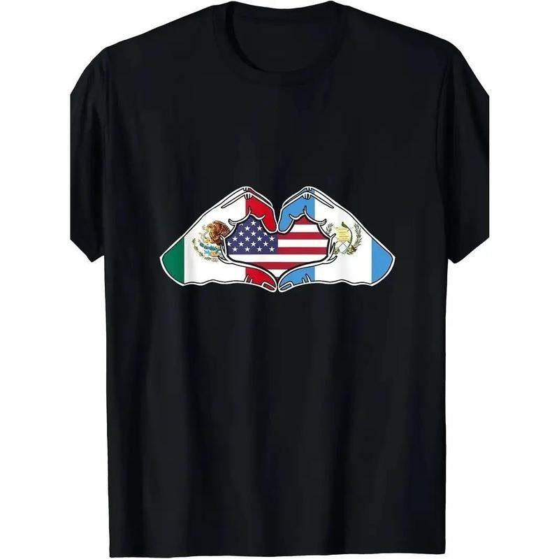 [100% Cotton] Heart Hands Mexico, Guatemala And The USA. T-Shirt Hoodie, Sweatshirt | WearSparks.com