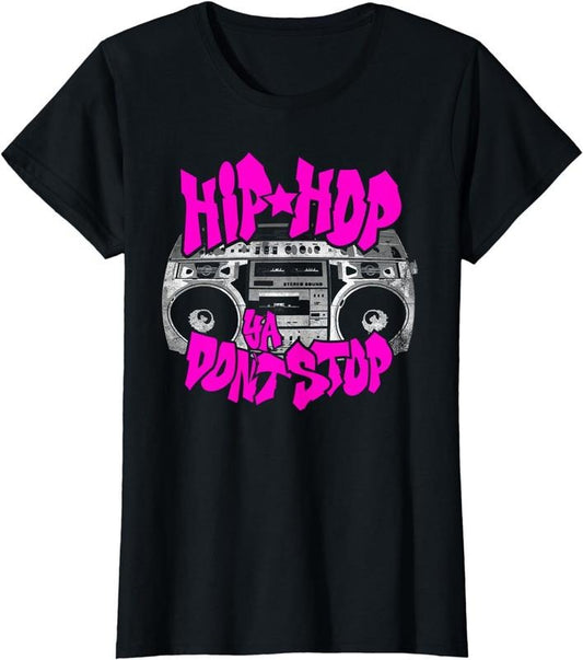 [100% Cotton] Hip Hop Ya Don't Stop, Old School 80s 90s Boombox Breakdance T-Shirt Hoodie, Sweatshirt | WearSparks.com