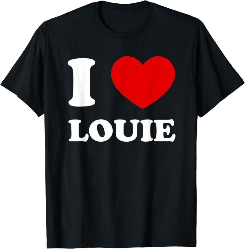 [100% Cotton] I Love Louie I Heart Louie Funny Louie T-Shirt Hoodie, Sweatshirt | WearSparks.com
