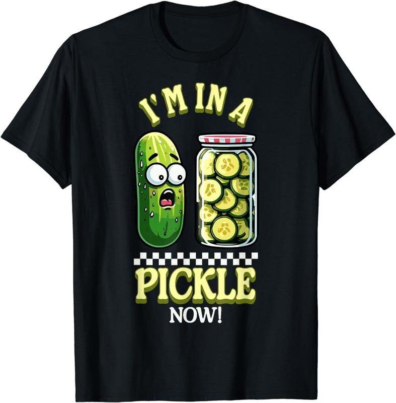 [100% Cotton] Im In A Pickle Pun Funny Surprise Cucumber Pickles T-Shirt Hoodie, Sweatshirt | WearSparks.com