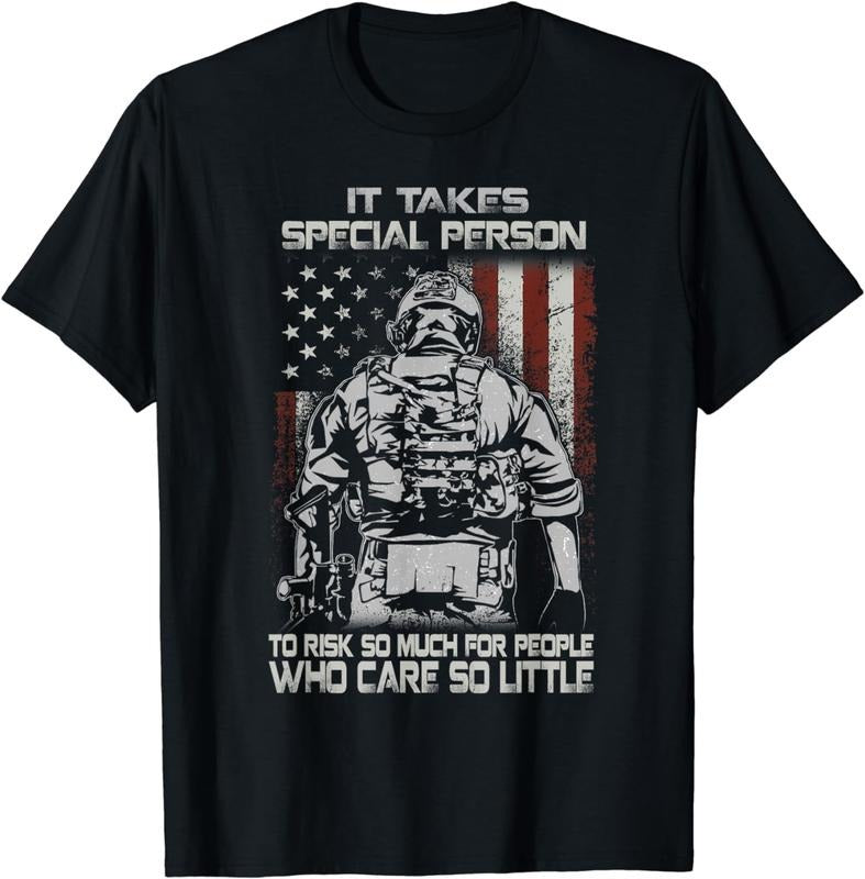 [100% Cotton] It Takes Special Person To Risk So Much Veteran T-Shirt Hoodie, Sweatshirt | WearSparks.com