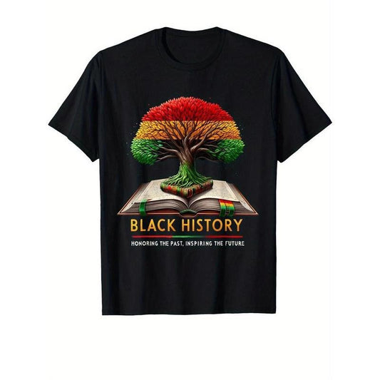 [100% Cotton] Men's Black History Pride T-Shirt - Soft Cotton, Breathable, Short Sleeve Hoodie, Sweatshirt | WearSparks.com