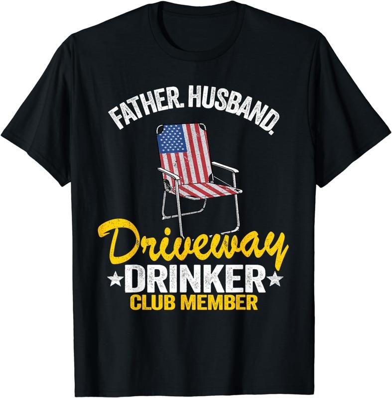[100% Cotton] Mens Beer US Flag Father Husband Driveway Drinker Club Member T-Shirt Hoodie, Sweatshirt | WearSparks.com