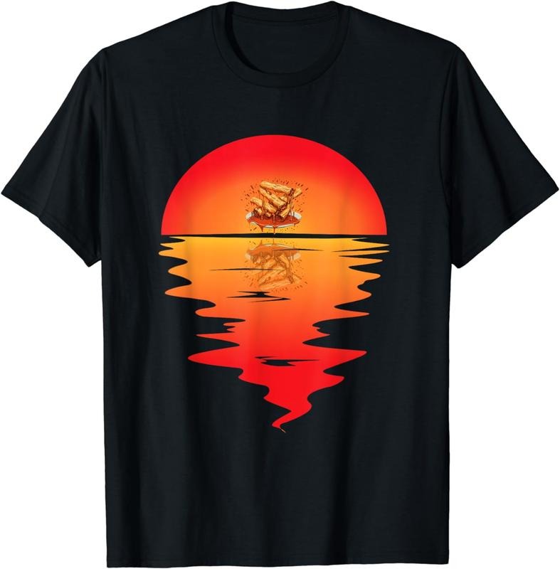 [100% Cotton] Mozzarella Sticks Sunset Melted Mozzarella Cheese Sticks T-Shirt Hoodie, Sweatshirt | WearSparks.com