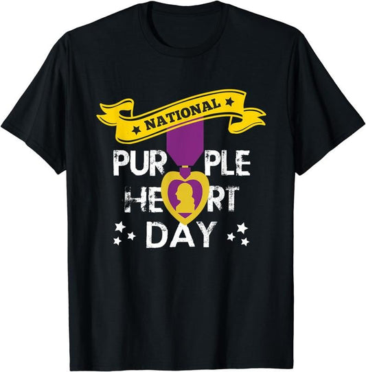 [100% Cotton] National Purple Heart Day Men Women T Shirt Hoodie, Sweatshirt | WearSparks.com
