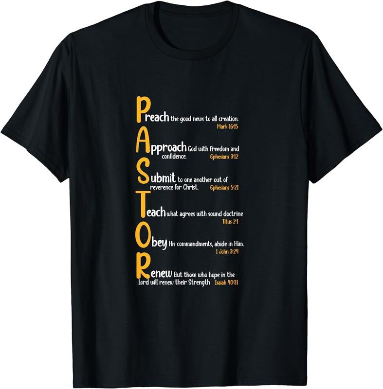 [100% Cotton] Pastor Preacher Minister Clergy Bible Verse Definition T-Shirt Hoodie, Sweatshirt | WearSparks.com