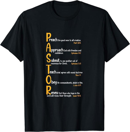 [100% Cotton] Pastor Preacher Minister Clergy Bible Verse Definition T-Shirt Hoodie, Sweatshirt | WearSparks.com