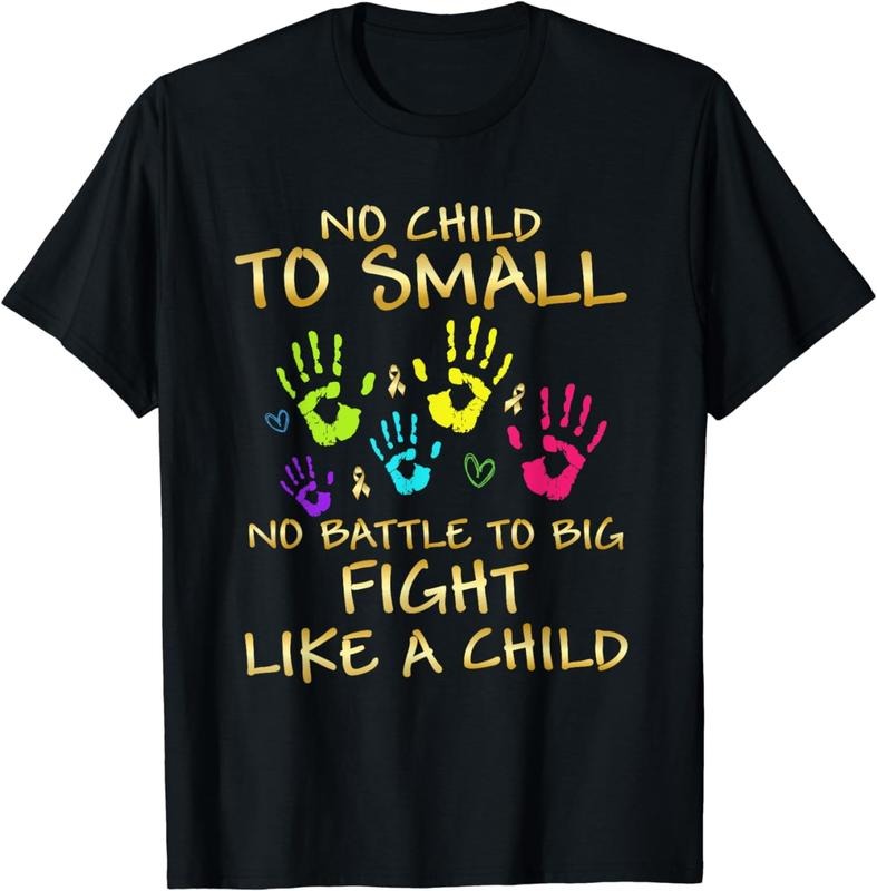 [100% Cotton] Pediatric Cancer Awareness Childhood Gifts T-Shirt Hoodie, Sweatshirt | WearSparks.com