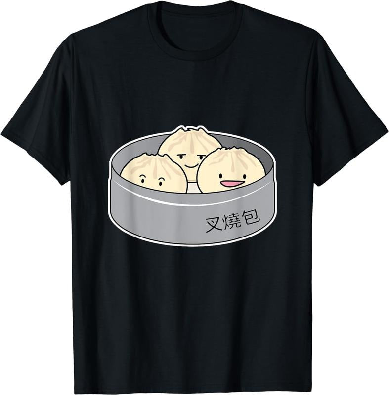 [100% Cotton] Pork Bun dim sum Chinese breakfast steamed bbq buns T-Shirts, Hoodie, Sweatshirt | WearSparks.com