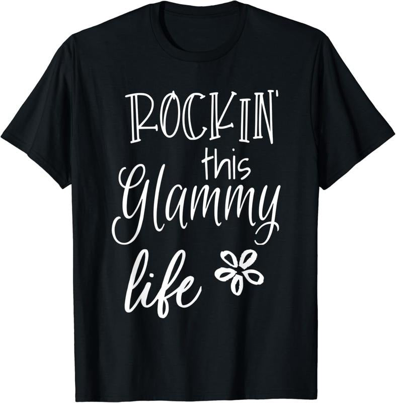 [100% Cotton] Rockin This Glammy Life Special Grandma T-Shirt Hoodie, Sweatshirt | WearSparks.com