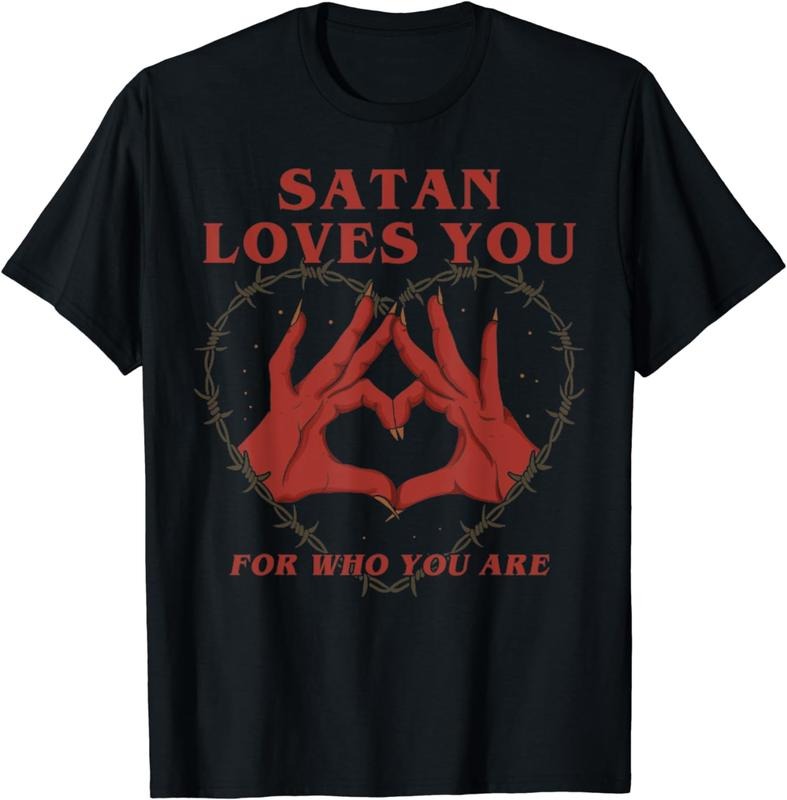 [100% Cotton] Satan Loves You For Who You Are Halloween T-Shirts, Hoodie, Sweatshirt | WearSparks.com