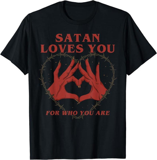 [100% Cotton] Satan Loves You For Who You Are Halloween T-Shirts, Hoodie, Sweatshirt | WearSparks.com